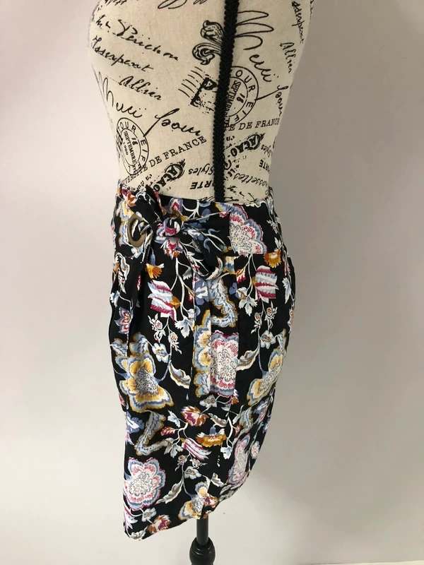 🖤 Falda drapeada floreada – Promod – T. 40 – Muy buen estado – photo 4